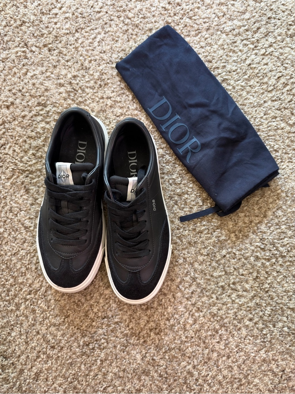 Dior B01 Black Sneakers Sz 41